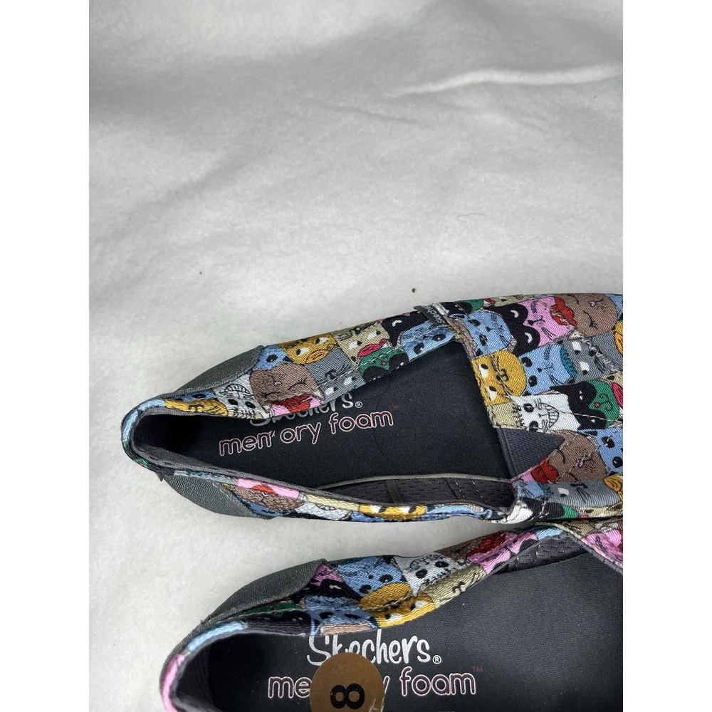 Sketchers Memory Foam Slip on Sketchers Women's 8 Cat Design - Picture 6 of 10